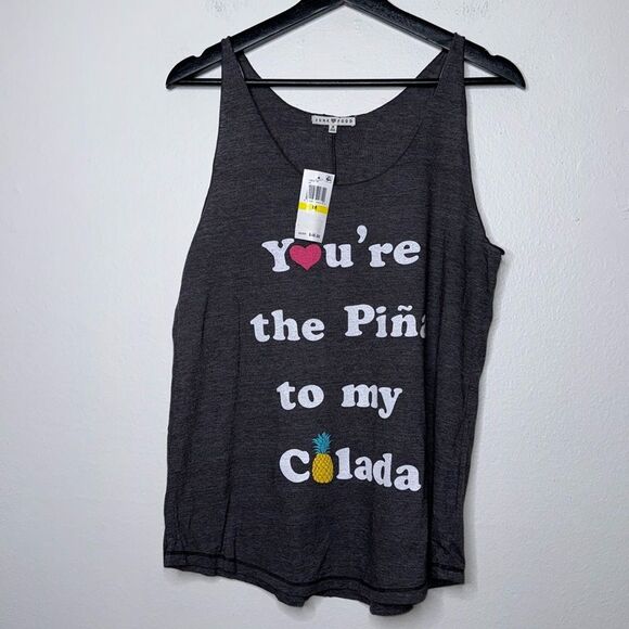 Junk Food You're The Pina to My Colada
Graphic Slub Tank Top Size Medium - Picture 4 of 8